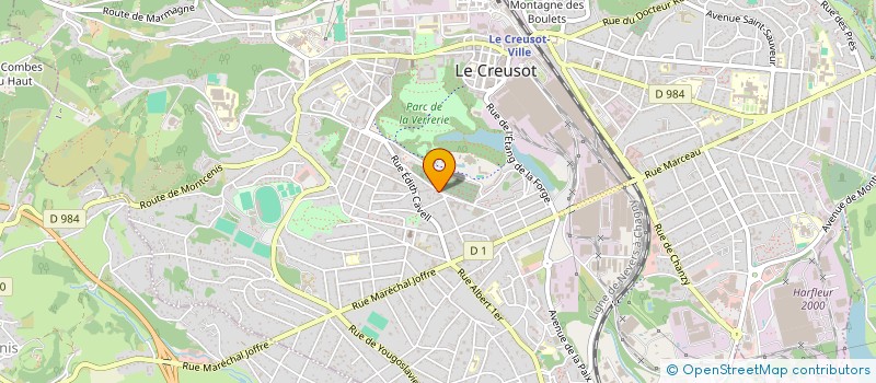 localisation de l'entreprise FOYER JEUNES TRAV ET ETUD à LE CREUSOT