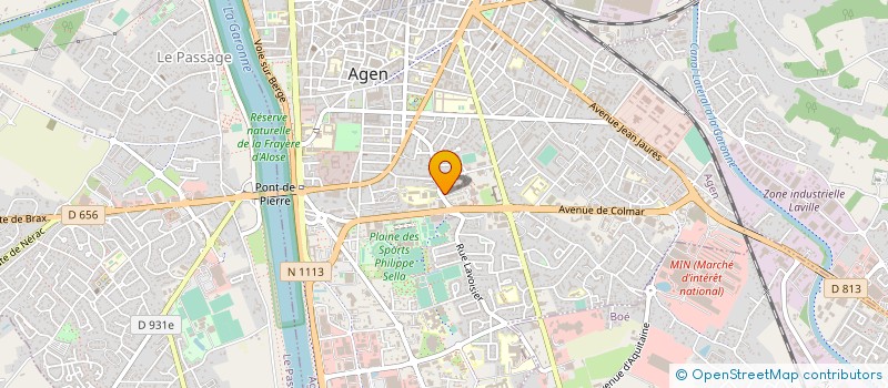 localisation de l'entreprise FOYER JEUNES TRAVAILLEURS à AGEN