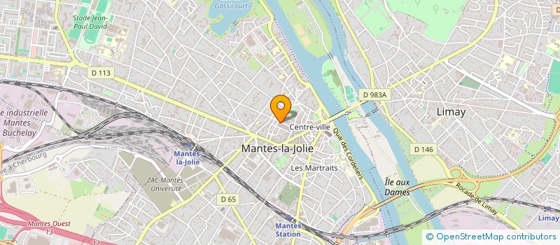 localisation de l'entreprise FOYER JEUNES TRAVAILLEURS  MANTES-LA-JOLIE