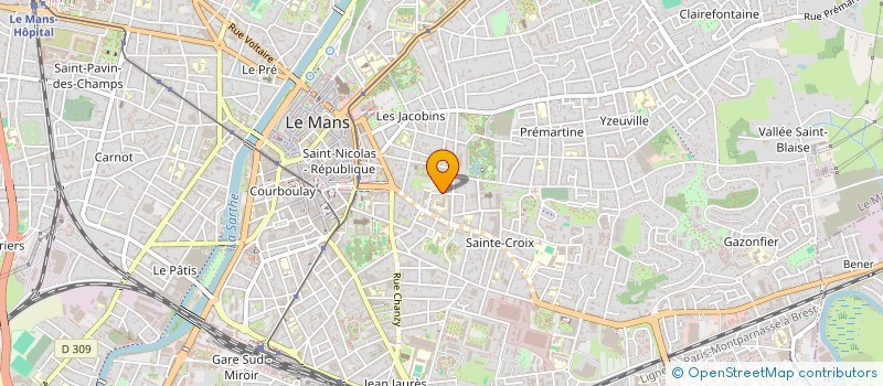 localisation de l'entreprise FOYER JEUNES TRAVAILLEUSES TRAVAILLEURS  LE MANS