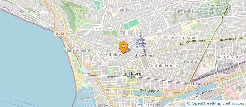 localisation de l'entreprise FOYER LAIQUE AEROMODELISME PAUL LESUEUR  LE HAVRE