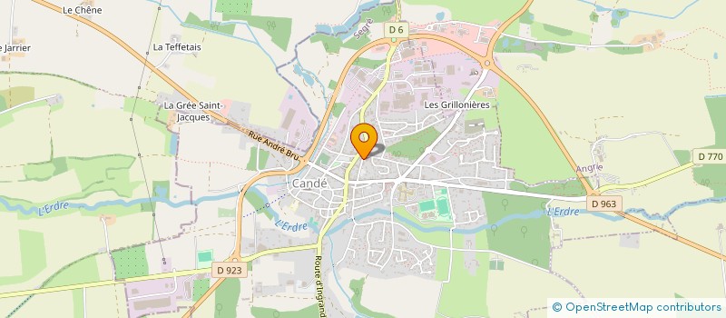 localisation de l'entreprise FOYER LAIQUE CULTUREL DE CANDE  CANDE