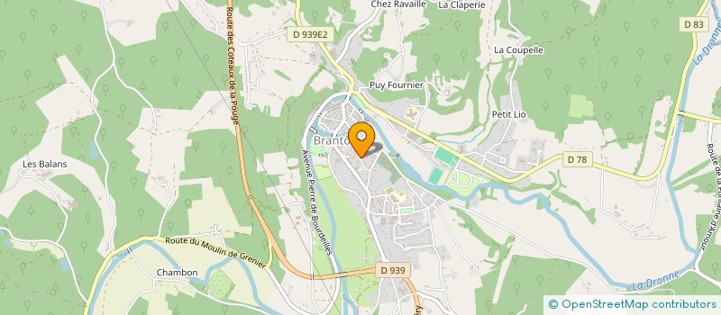 localisation de l'entreprise FOYER LAIQUE DE BRANTOME  BRANTOME EN PERIGORD