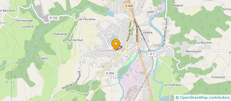 localisation de l'entreprise FOYER LAIQUE EDUCAT POPUL ET PERMANENTE à COURPIERE