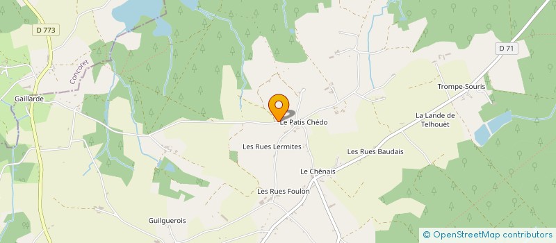 localisation de l'entreprise FOYER LAIQUE TELHOUET PAIMPONT à PAIMPONT
