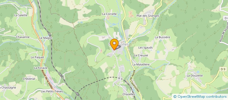 localisation de l'entreprise FOYER LES CLES DU SOLEIL  CLAVEISOLLES