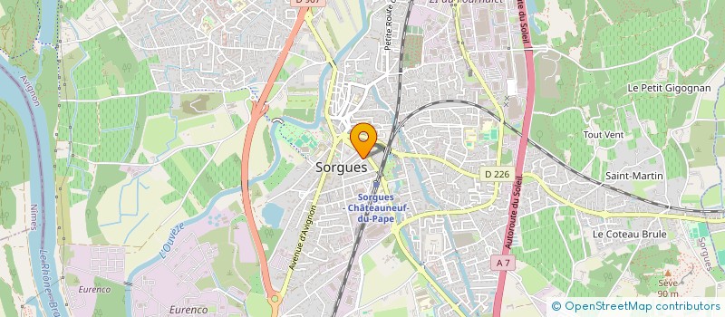 localisation de l'entreprise FOYER LOGEMENT LE RONQUET  SORGUES