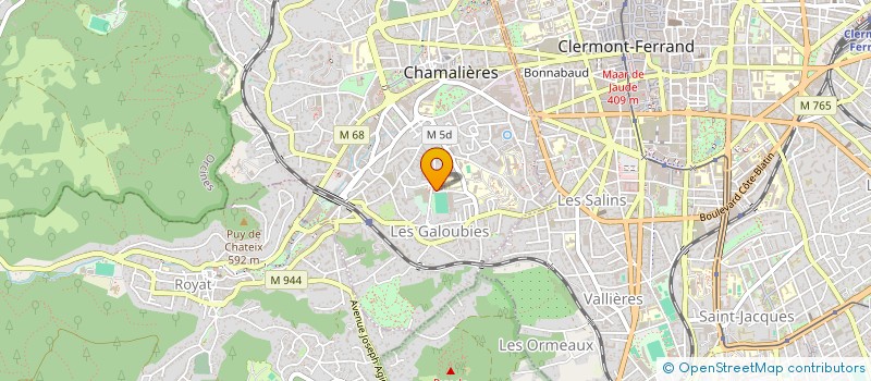 localisation de l'entreprise FOYER LOISIRS CULTURE JEUNES CHAMALIERES à CHAMALIERES