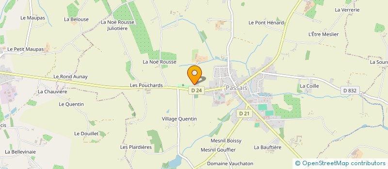 localisation de l'entreprise FOYER PERSONNES AGEES OU ISOLEES à PASSAIS VILLAGES