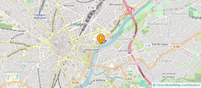localisation de l'entreprise FOYER PHILANTHROPIQUE à LIMOGES
