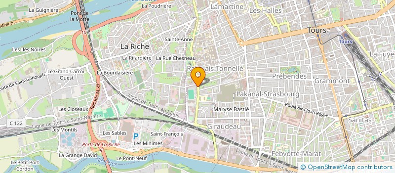 localisation de l'entreprise FOYER POST CURE PSYCHIATRIQUE à TOURS