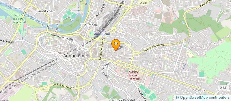 localisation de l'entreprise FOYER RESTAURANT P T T à ANGOULEME