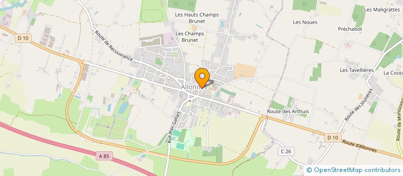 localisation de l'entreprise FOYER RURAL à ALLONNES