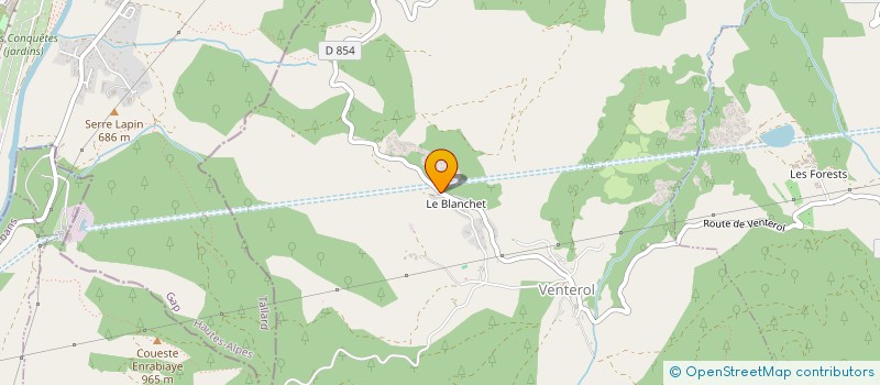 localisation de l'entreprise FOYER RURAL  THEZE