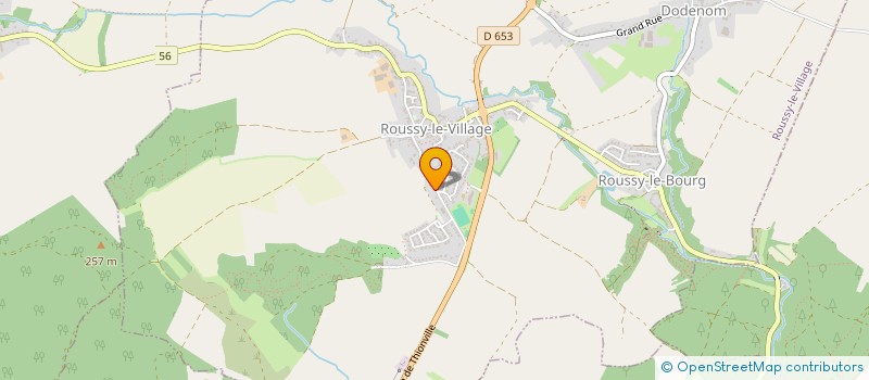 localisation de l'entreprise FOYER RURAL  ROUSSY-LE-VILLAGE