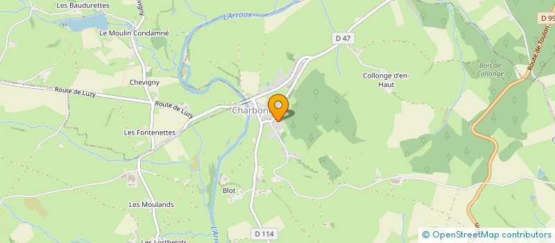 localisation de l'entreprise FOYER RURAL  TOULON-SUR-ARROUX