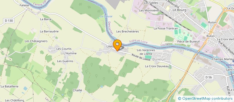 localisation de l'entreprise FOYER RURAL BUXEUIL - LES ORMES à BUXEUIL