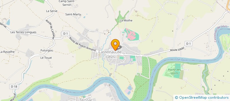 localisation de l'entreprise FOYER RURAL CERCLE CULTUREL  CASTELNAU-DE-LEVIS