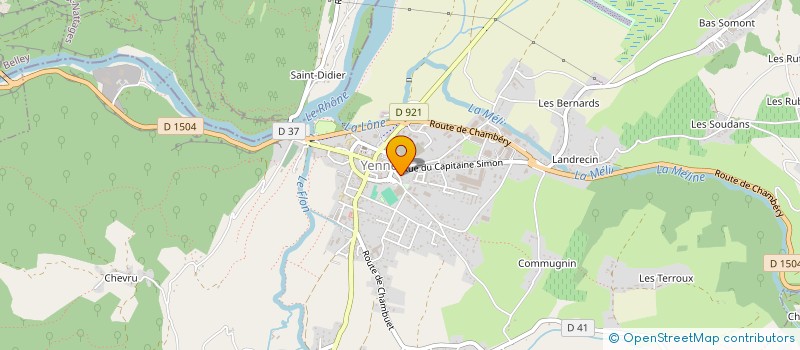localisation de l'entreprise FOYER RURAL CTRE SEJOURS CLOS CAPUCINS à YENNE