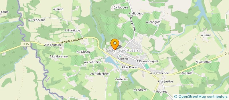 localisation de l'entreprise FOYER RURAL CULTUREL  CASTELNAU D'AUZAN LABARRERE