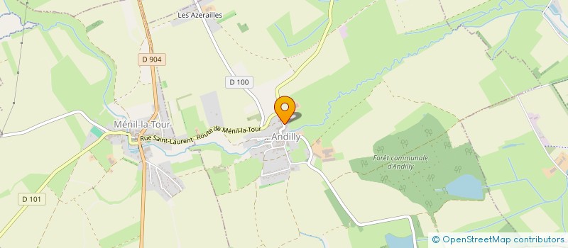 localisation de l'entreprise FOYER RURAL D ANDILLY  ANDILLY