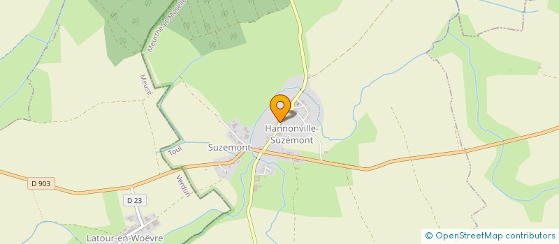 localisation de l'entreprise FOYER RURAL D' HANNONVILLE - SUZEMONT  HANNONVILLE-SUZEMONT