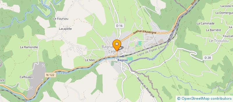 localisation de l'entreprise FOYER RURAL DE BAGNAC SUR CELE à BAGNAC-SUR-CELE