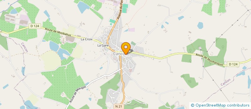 localisation de l'entreprise FOYER RURAL DE CANCON  CANCON