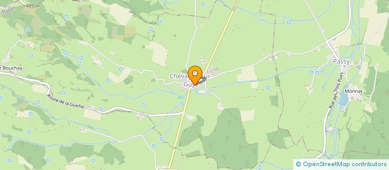 localisation de l'entreprise FOYER RURAL DE CHEVAGNY SUR GUYE  CHEVAGNY-SUR-GUYE