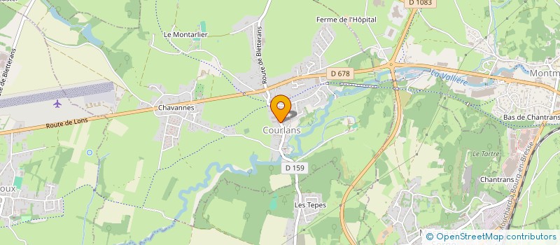 localisation de l'entreprise FOYER RURAL DE COURLANS  COURLANS
