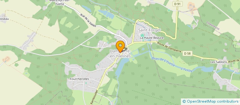 localisation de l'entreprise FOYER RURAL DE DAMPIERRE EN YVELINES  DAMPIERRE-EN-YVELINES