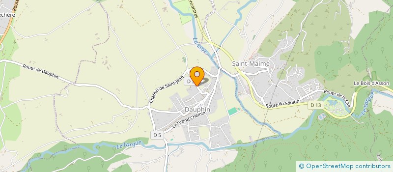 localisation de l'entreprise FOYER RURAL DE DAUPHIN  DAUPHIN
