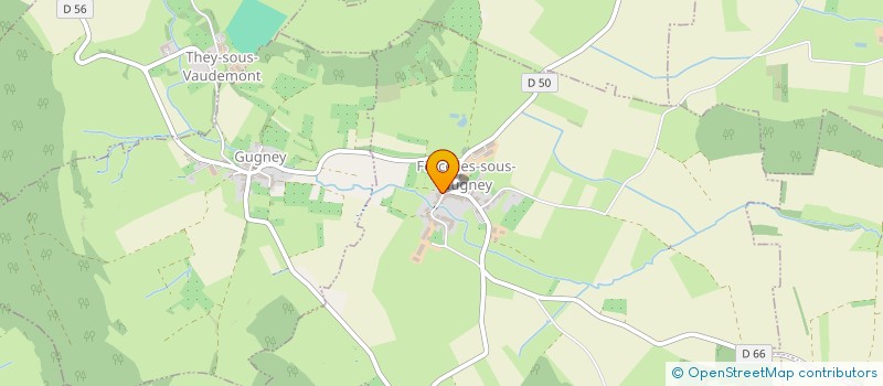 localisation de l'entreprise FOYER RURAL DE FORCELLES-SOUS-GUGNEY  FORCELLES-SOUS-GUGNEY