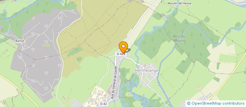 localisation de l'entreprise FOYER RURAL DE HERMELANGE  HERMELANGE