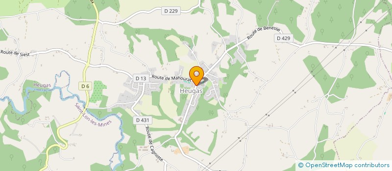 localisation de l'entreprise FOYER RURAL DE HEUGAS  HEUGAS