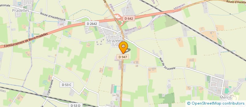 localisation de l'entreprise FOYER RURAL DE JEUNES D EDUC  STRAZEELE