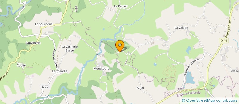 localisation de l'entreprise FOYER RURAL DE JEUNES ET D'EDUCAT POPULA  SAINT-GERMAIN-LES-VERGNES