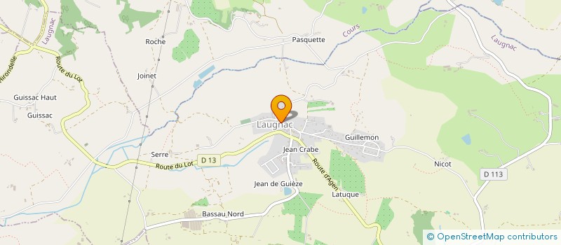 localisation de l'entreprise FOYER RURAL DE JEUNES ET D'EDUCATION POPULAIRE  LUSIGNAN-PETIT