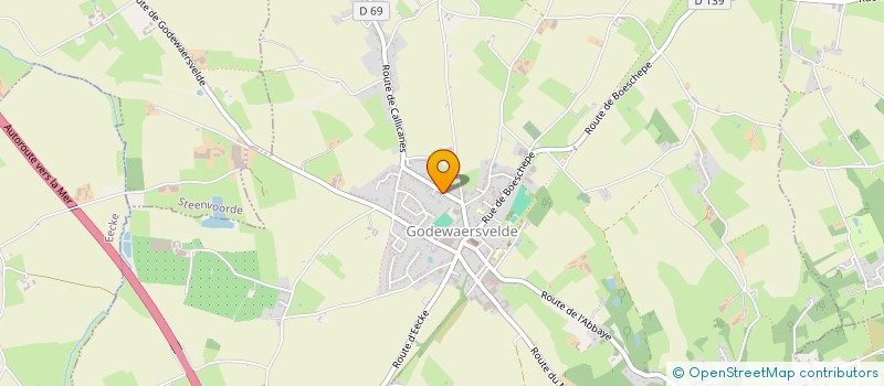 localisation de l'entreprise FOYER RURAL DE JEUNES ET EDUC POPULAIRE  GODEWAERSVELDE