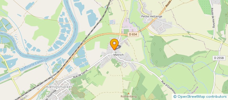 localisation de l'entreprise FOYER RURAL DE KOENIGSMACKER  KOENIGSMACKER