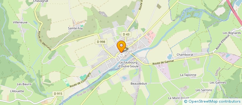 localisation de l'entreprise FOYER RURAL DE LALIZOLLE-BOENA  LALIZOLLE