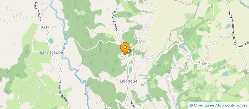 localisation de l'entreprise FOYER RURAL DE LALONGUE  LALONGUE