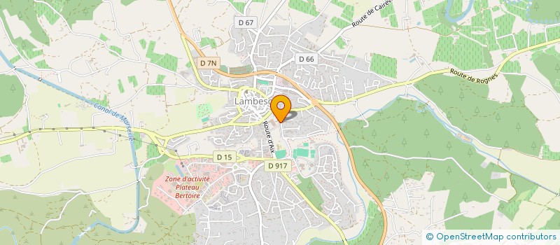 localisation de l'entreprise FOYER RURAL DE LAMBESC  LAMBESC