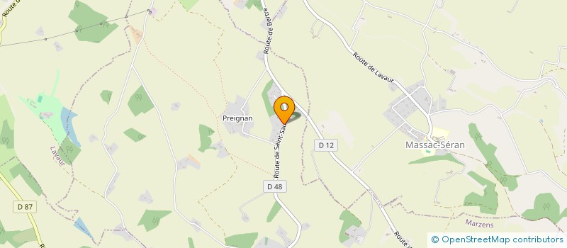 localisation de l'entreprise FOYER RURAL DE MARZENS  MARZENS