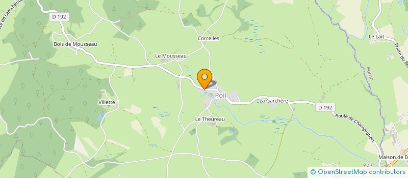 localisation de l'entreprise FOYER RURAL DE POIL  POIL