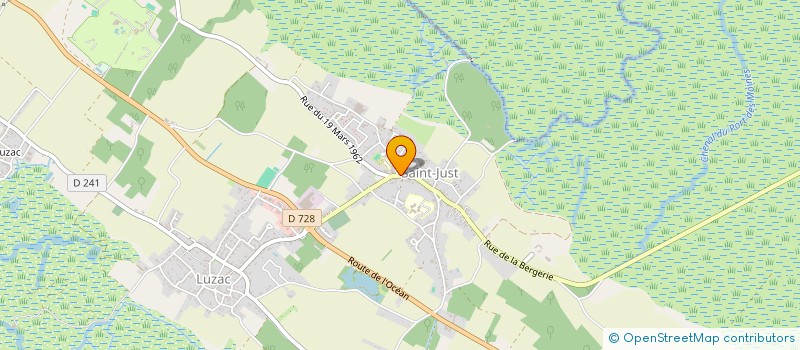 localisation de l'entreprise FOYER RURAL DE SAINT JUST LUZAC  SAINT-JUST-LUZAC