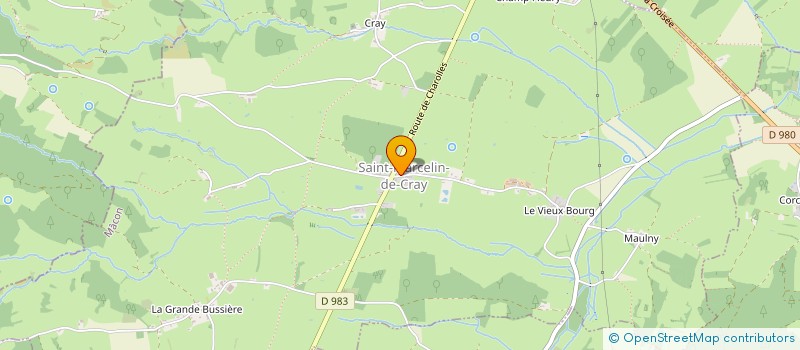 localisation de l'entreprise FOYER RURAL DE ST-MARCELIN-DE-CRAY  SAINT-MARCELIN-DE-CRAY