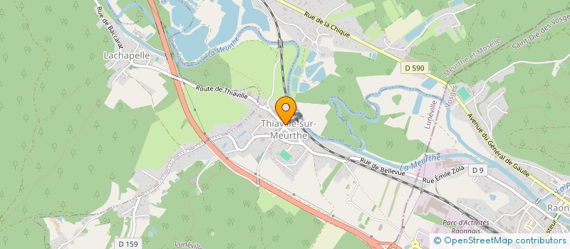 localisation de l'entreprise FOYER RURAL DE THIAVILLE  THIAVILLE-SUR-MEURTHE