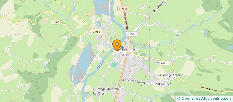 localisation de l'entreprise FOYER RURAL DE TOULON SUR ARROUX  TOULON-SUR-ARROUX