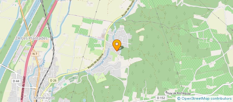 localisation de l'entreprise FOYER RURAL DES JEUNES ET D'EDUCATION POPULAIRE  MONDRAGON